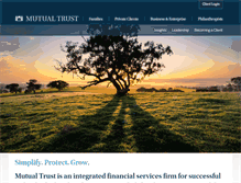 Tablet Screenshot of mutualtrust.com.au